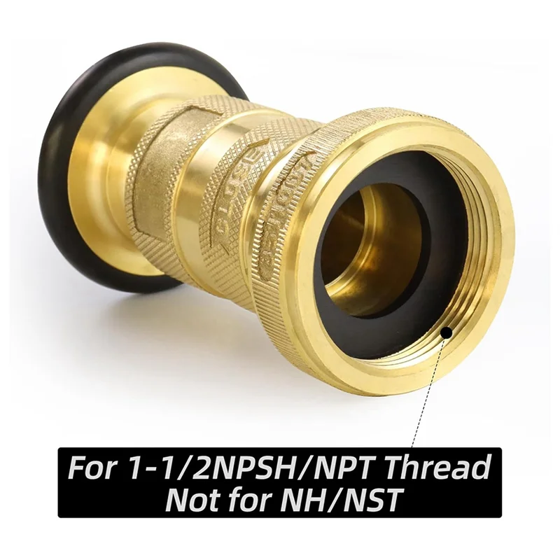 

Сопло для пожарного шланга SOFT-1, 1-1/2 дюйма, NPSH/NPT, сопло для пожарного шланга, 100 фунтов на квадратный дюйм, 75 галлонов в минуту, латунное пожарное оборудование, струйное распылительное сопло для тумана