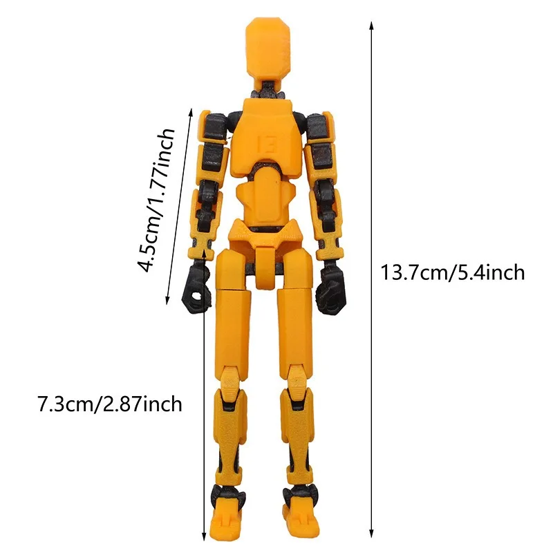 Glück 13 Action figur Titan Multi-Gelenk roboter Spielzeug 3D-Drucker bewegliche Anime Figur Stress abbau Dekompression spielzeug für Jungen