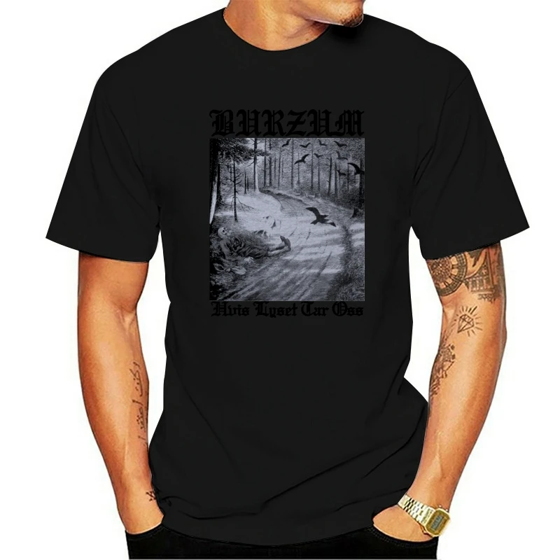 

Футболки Топы в стиле хип-хоп Футболка Burzum Hvis Lyset Tar Oss