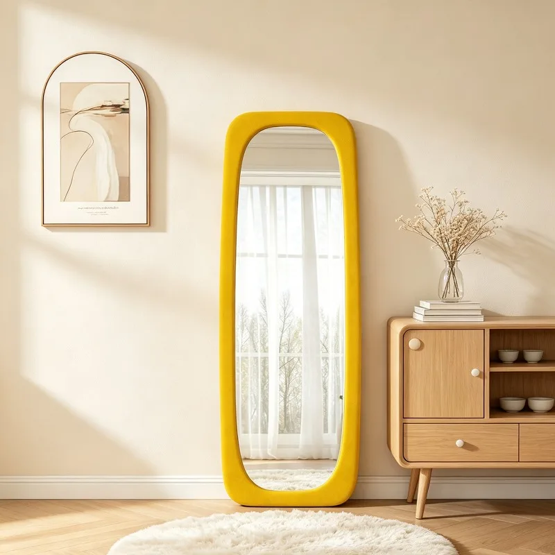 Makeup Decoration Mirror Living Room Modern Long Girls Aesthetic Luxury Mirror Nordic Korean Style Spiegel Wand Home Decorations