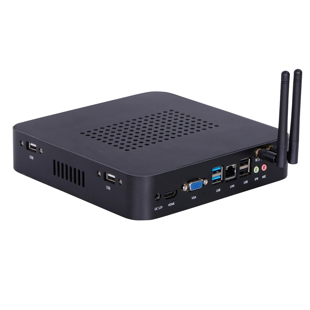 ELSKY Mini Pc with Rs232 With Ivy Bridge  2330M 2.2GHz CPU Core I3 I5 I7 I3 VGA 6USB 2COM 1HDMI Personal Computer Pc