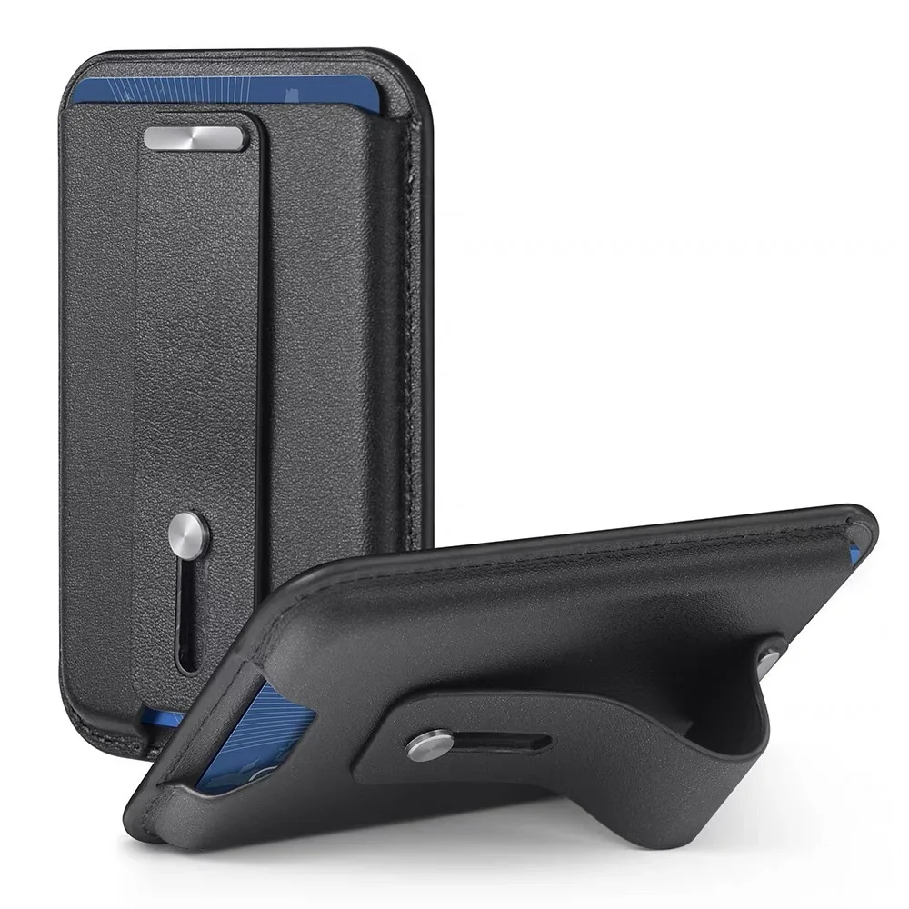 OUIO MagSafe Wallet Phone Card Holder Secure Grip Adjustable Phone Wallet Case Anti-lost Safety For IPhone 17 16 15 14 13 Series view 4