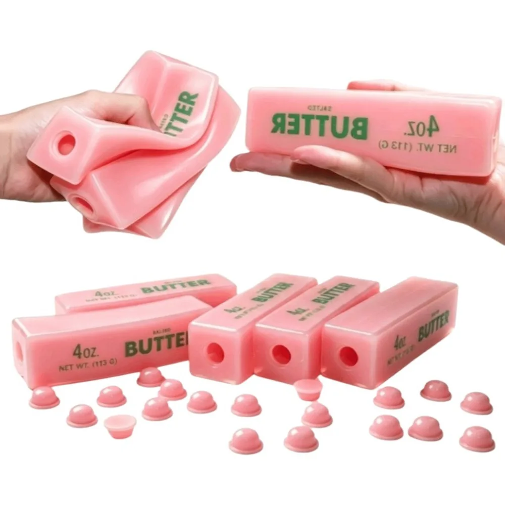 14cm DIY Empty Ball Skin Creative Fillable Butter Stick Ball Skin Non-Toxic Soft TPR DIY Pressure Ball Kit