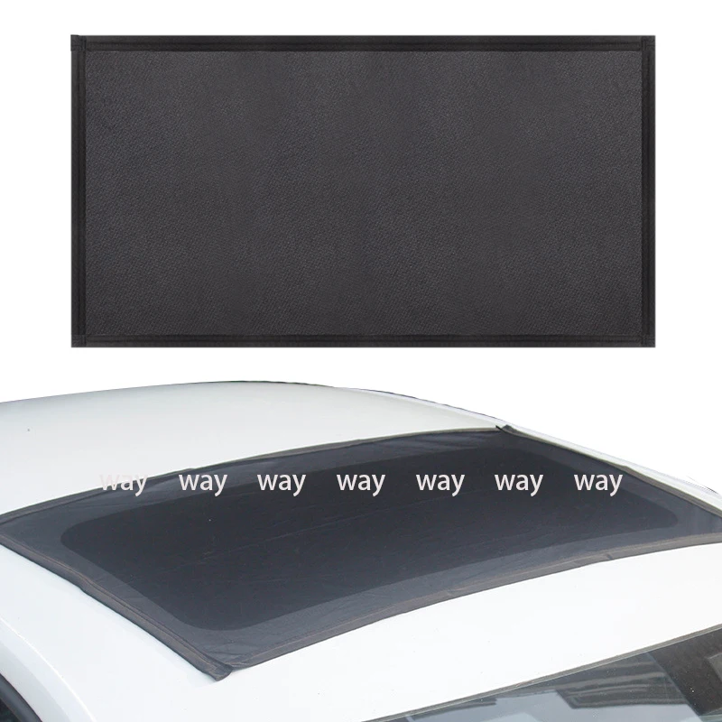 95x55cm Car Mosquito Car Sunroof Sunshade Skylight Blind Shading Net Car Roof Cover Efficient Heat Insulation Shade Screens