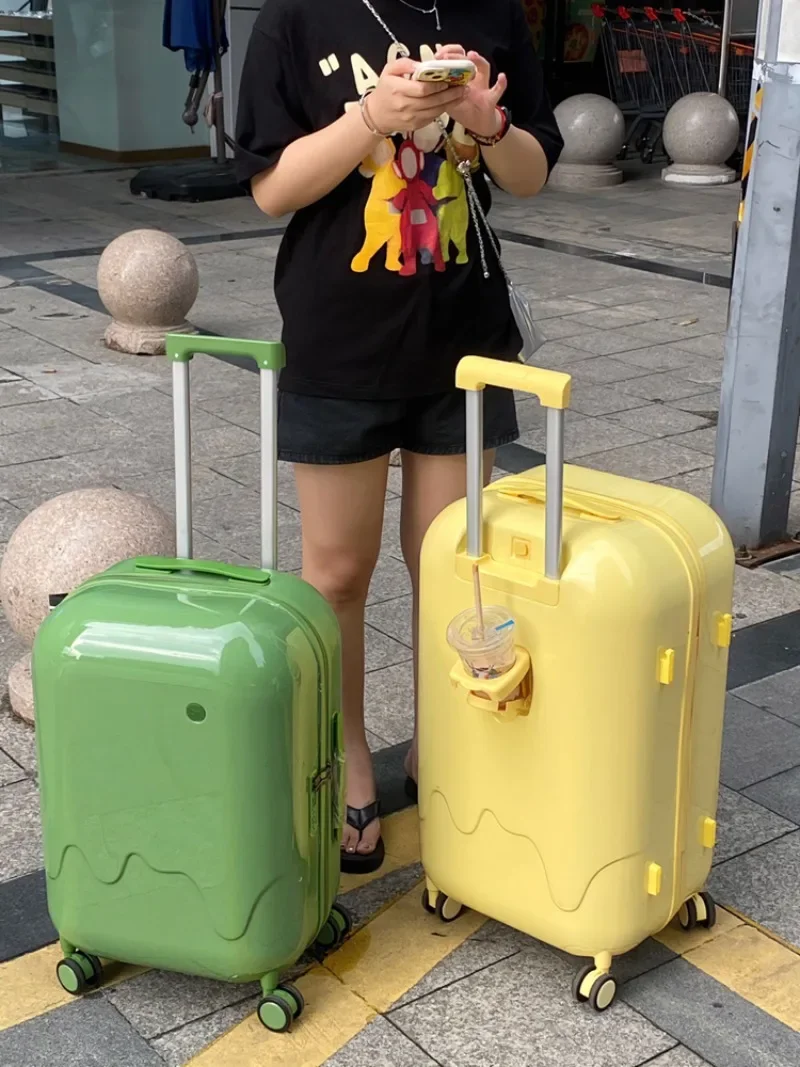 , female 20-inch small and lightweight, boarding case, student ice cream suitcase universal wheel, password box for men