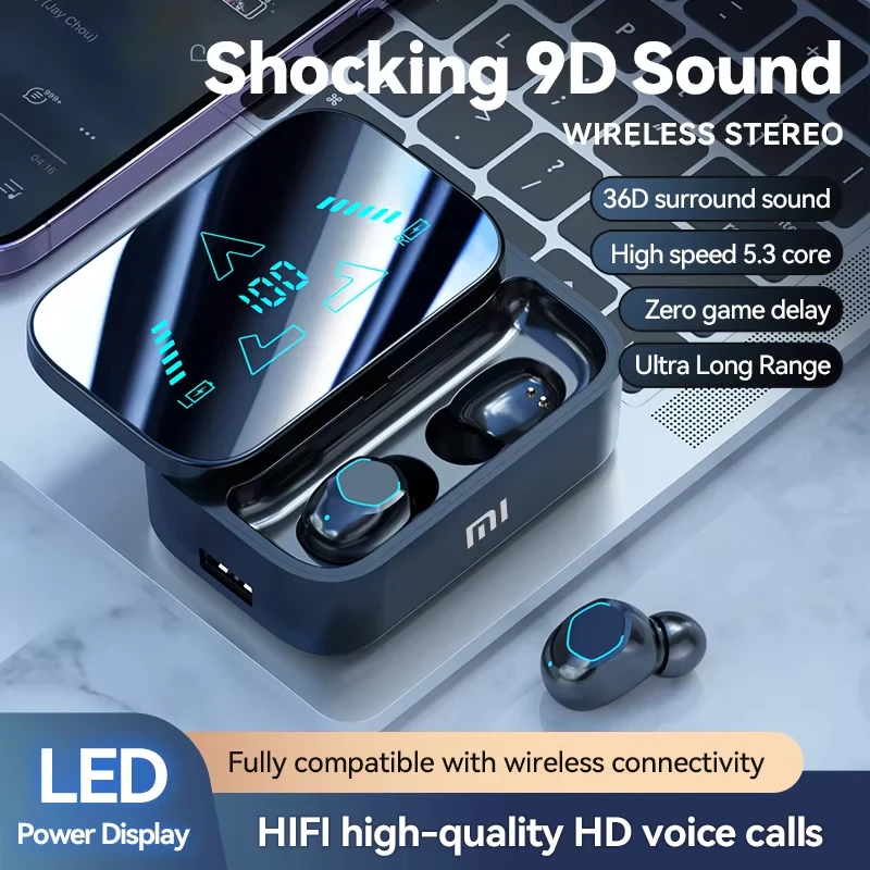 オリジナル XIAOMI M48 ワイヤレス Bluetooth イヤホンステレオランニングインイヤーノイズリダクションイヤホンスポーツライフ防水イヤホン