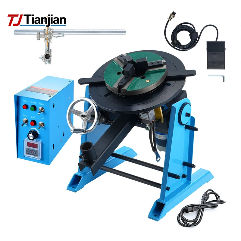 30-300kg Capacity TIG Welding Rotary Welding Positioner Chuck Torch Arm Holder Welding Positioning Machine
