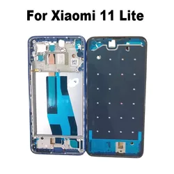 New For Xiaomi MI 11 Lite Middle Frame Front Bezel Cover Metal Chassis Housing Back Plate LCD Holder MI11 Lite 4G 5G