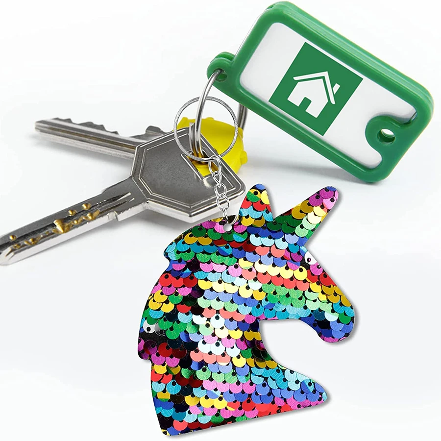 25 قطعة الوجه الترتر سلسلة مفتاح سلسلة فستان عصري الاكسسوارات قلادة الأطفال الكبار هدايا الحفلات hec #2