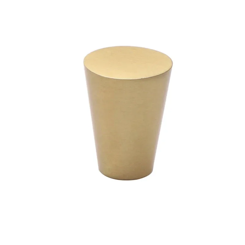 2PCS Brass Furniture Handle Modern Simple Drawer Closet Door Handle Simple Cabinet Metal Tapered Handle