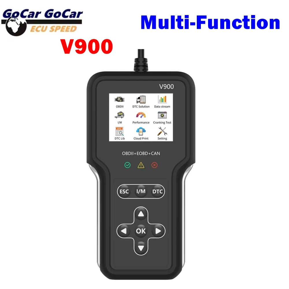 

Latest Fault Code Clear Car Diagnostic Tools ​V900 OBD II EOBD Scanner Car OBD2 Code Reader Check Engine System Battery Tester