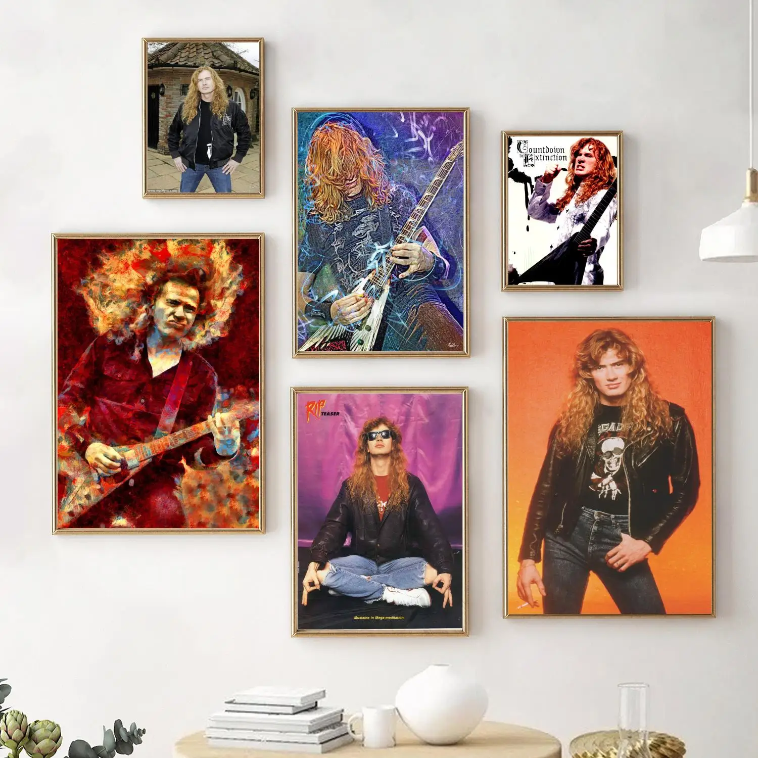 dave mustaine Poster Decorative Painting Canvas Poster Wall Art Living Room Posters Bedroom Painting