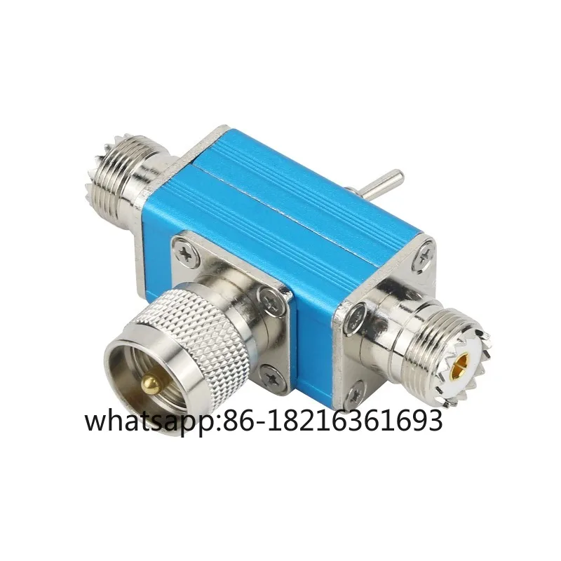 

Manual Antenna Switch with Low Insertion Loss for VHF UHF Car Radio Walkie Talkie HF Radio SDR Radio