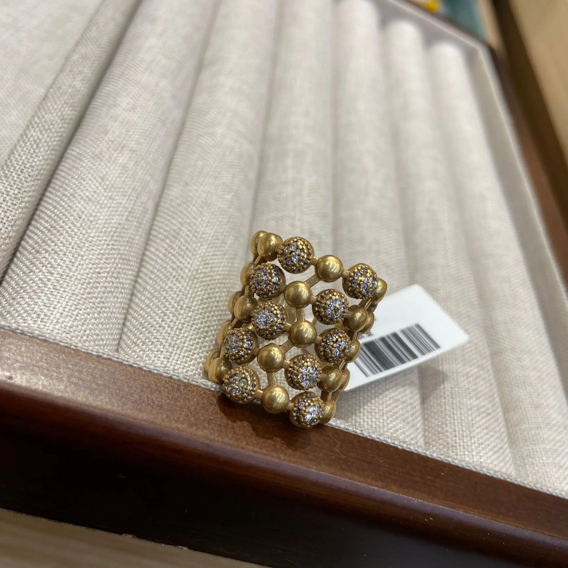 Personality & Unique Balls Woven Ring Gorgeous Women Distressed Metal Open Ring Elegant Female Accessories Wedding Band Jewelry