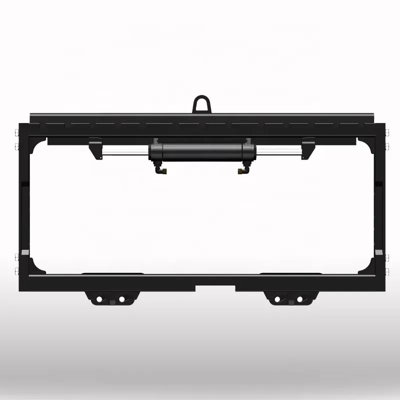 35도 위로 기울이고 51도 아래로 기울일 수 있는 힌지형 포크 지게차 부착물