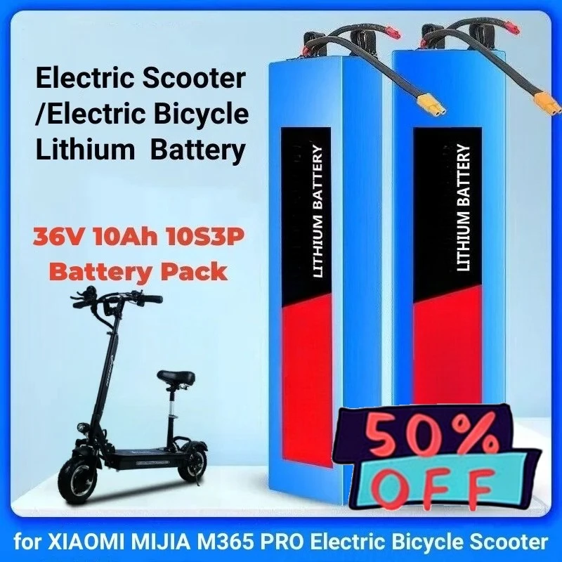 

New 18650 10S3P 36V 10000mAh Rechargeable Battery for M365 Electric Scooter Battery Pack High Quality Electric Scooter Battery