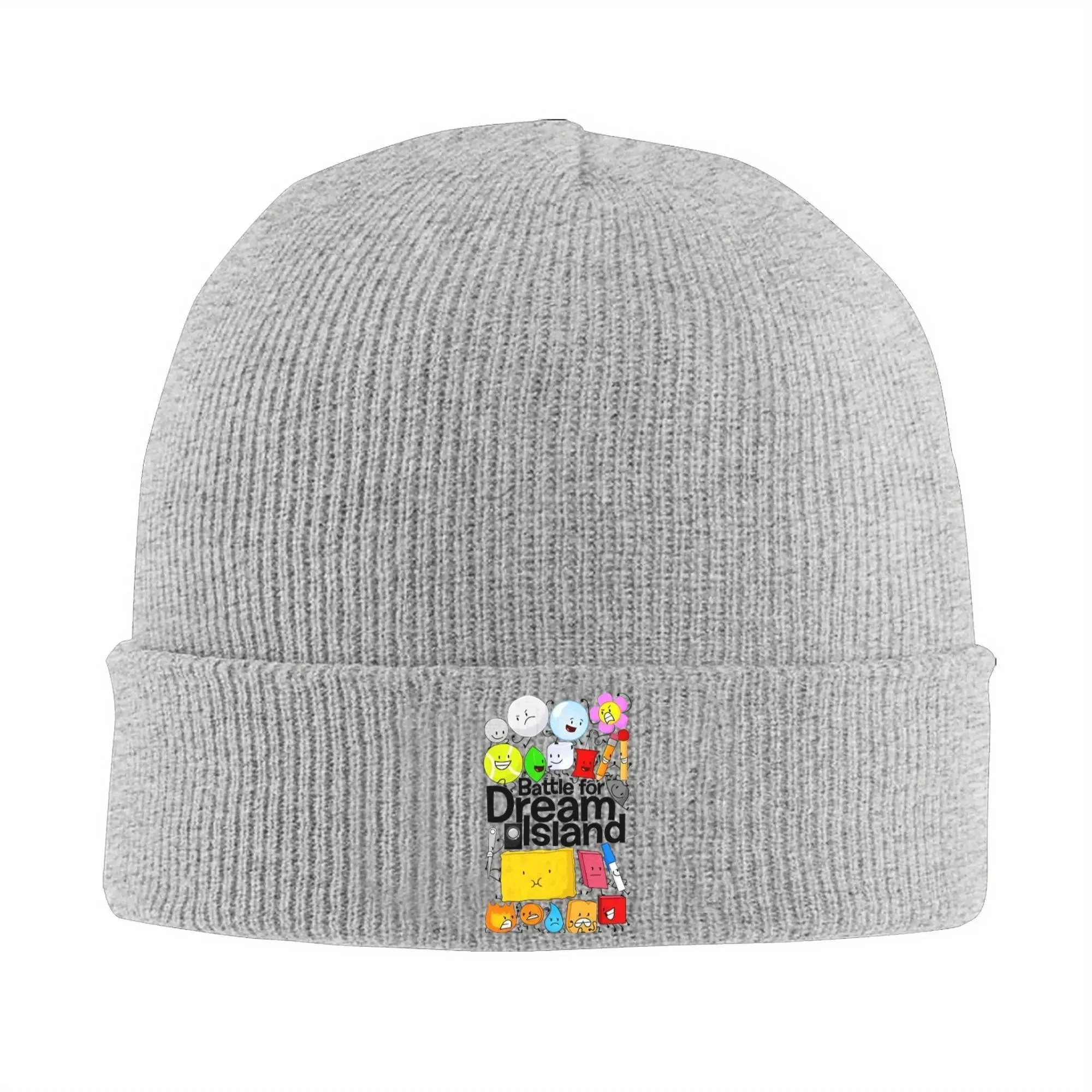 

НОВЫЕ вязаные шапки-бини с персонажами BFDI, осенне-зимние теплые акриловые шапки в стиле хип-хоп, кепка Battle for Dream Island для мужчин и женщин