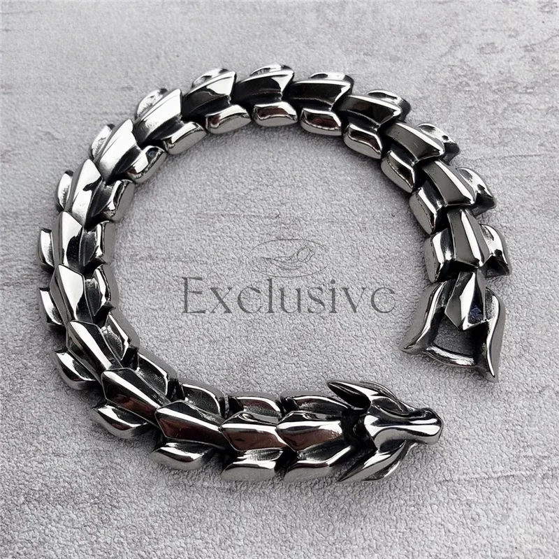Retro domineering keel bracelet titanium steel casting trendy men's fashion