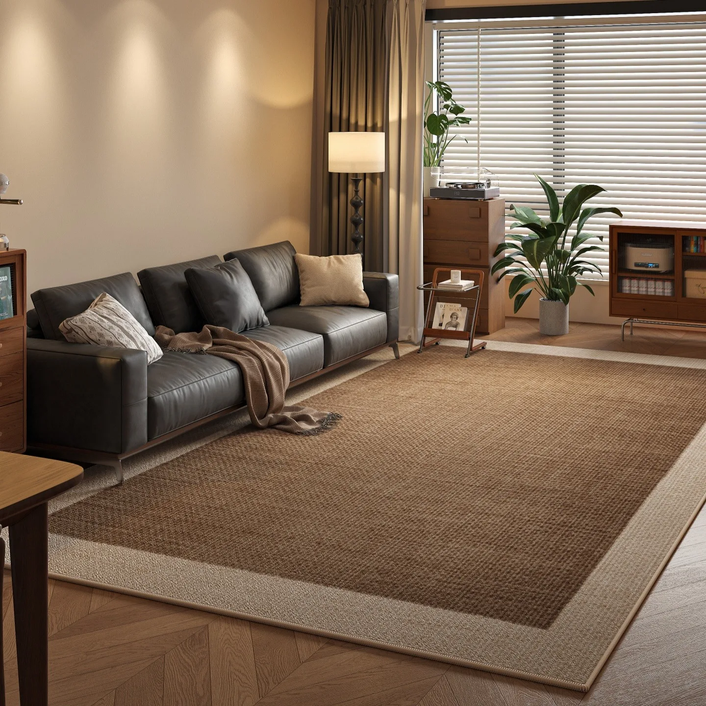 Large Area Carpet For Living Room Rug Bedside Bedroom Floor Mat Loop Pile TPR Non-Slip Waterproof Rugs 카페트 거실 대형 Alfombra Salón