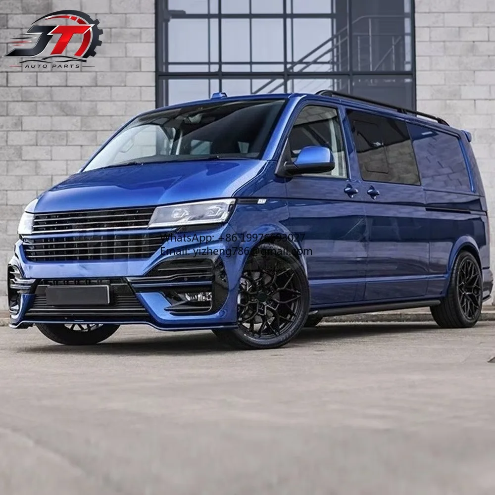 New style Zhous Design Car Modification Front Bumper Upgrade Body Kits for VW Transporter T5 to T6.1 Sport