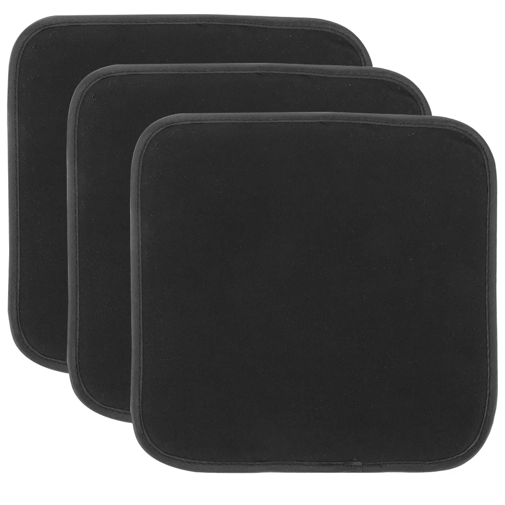 

3 Pcs Microfiber Cleaning Pad Bowling Ball Cleaner Reusable Polishing Cushion Cloth Black Towel