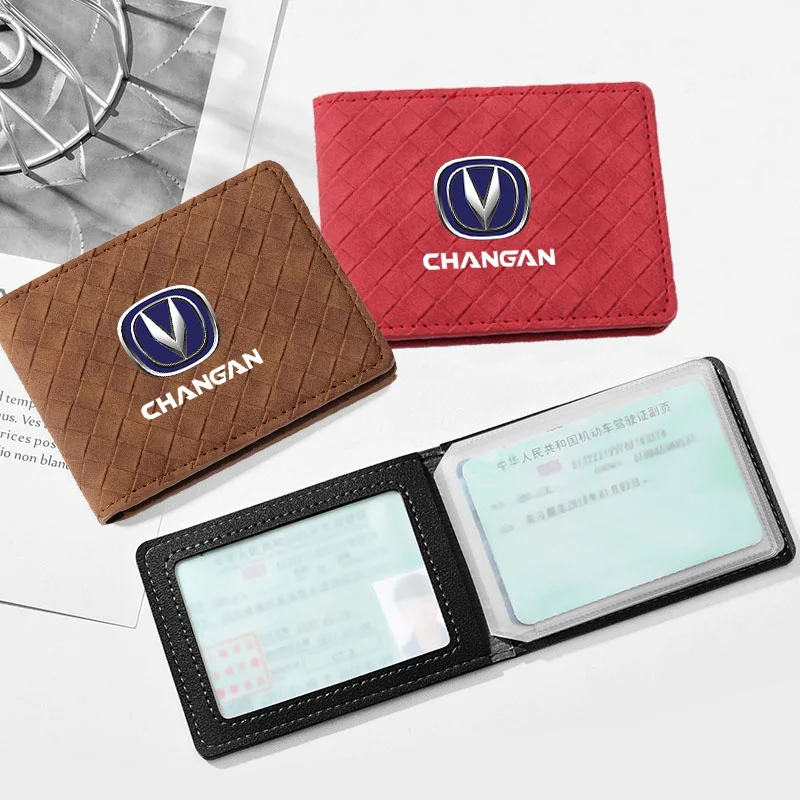 Car Driver License Holder Cover Credit Card ID Wallet For Changan CS75 CS35 Plus CS15 CS95 RAETON CX70 CS55 EADO CX20 Alsvin CS1