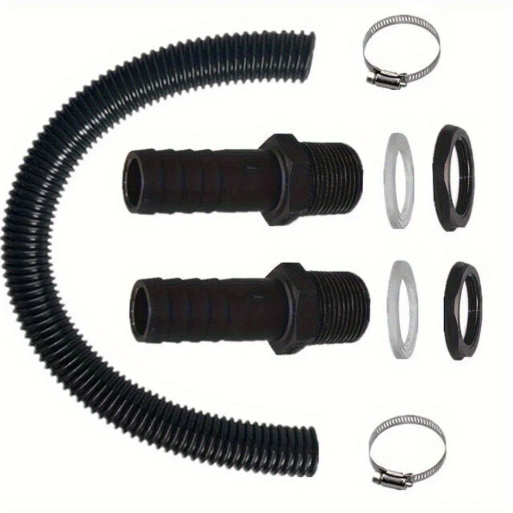 25mm Plastic Connector Rain Barrels In Series Hose Connector Pipe Link Rain Diverter Pipe Extension Kit Garden Water Connectors