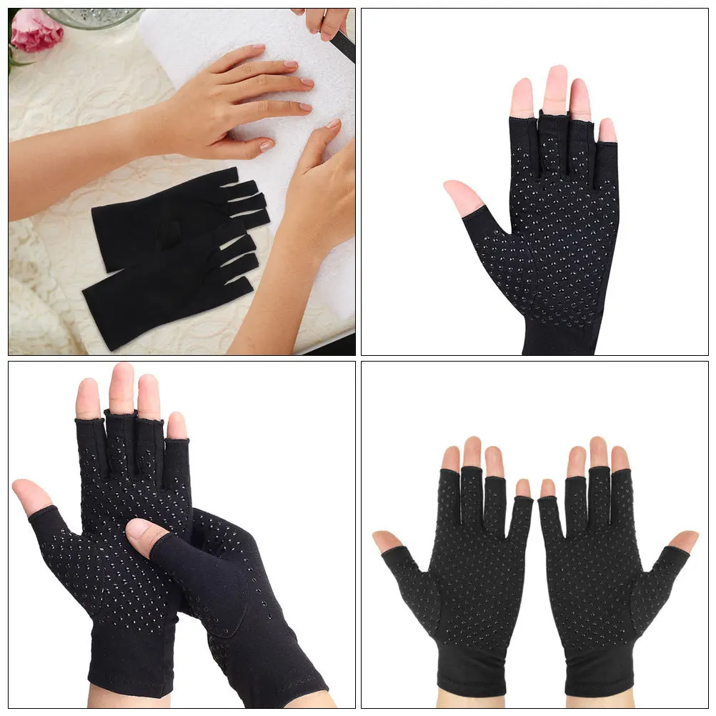 زوج واحد من قفازات الحماية من الأشعة فوق البنفسجية، تصميم قابل للتنفس وغير قابل للانزلاق لركوب الدراجات والقيادة والصيد والمشي لمسافات طويلة والتسلق والأنشطة الخارجية المريحة