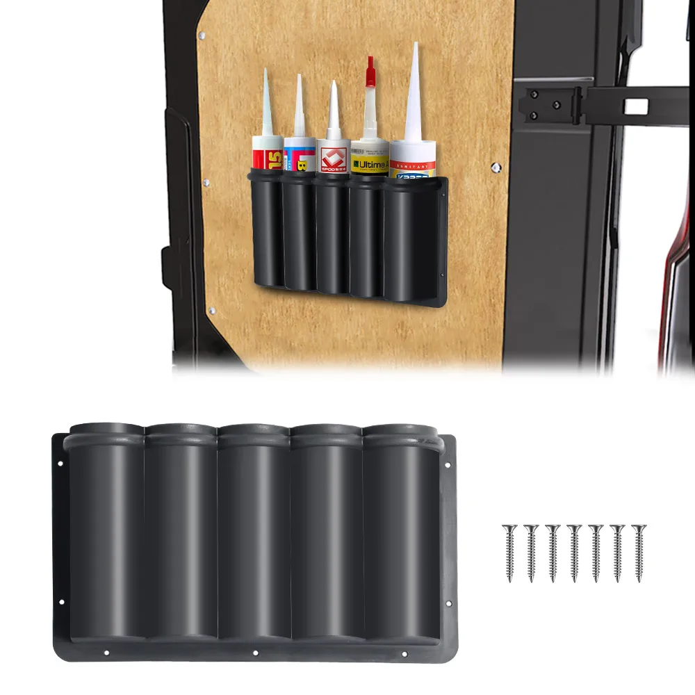 

5-компонентный диспенсер для клея, настенный органайзер с монтажными винтами - идеально подходит для каравана, дома, фургона/мастерской/гаража