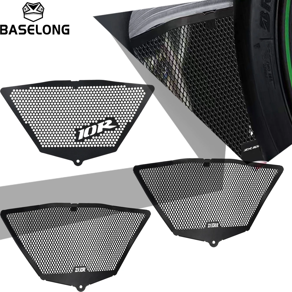

For Kawasaki ZX10R ZX-10R SE ZX-10RR ZX10RR Performance 2018-2019-2020 Motorcycle Aluminum Oil Cooler Grille Guard Cover Parts