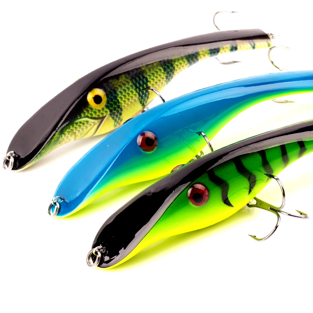 AYWFISH 14CM 42G Jerk Bait Sinking Hard Body Minnow Saltwater Lipless Crank Wobbler Fishing Lure Jerkbait For Pike Musky Fishing