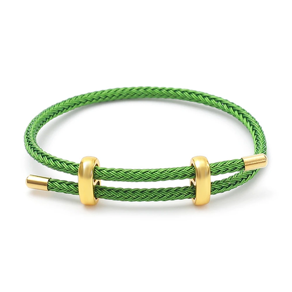 Handmade Woven Wire Rope Adjustable Bracelet, Luxury Gift