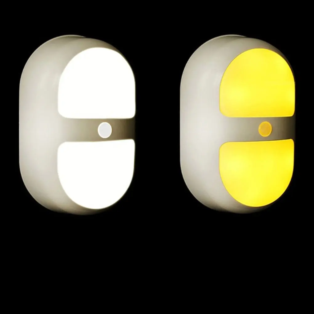 Белый широкий спектр применения Настенный светильник с датчиком для нескольких настройков Датчик автоматического движения Желтый свет 0,7 Вт