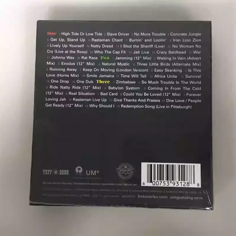 Classic Reggae Album Bob Marley Music CD Songs Of Freedom The Island Years Record 3CD Cosplay Walkman Car Soundtracks Box Gifts