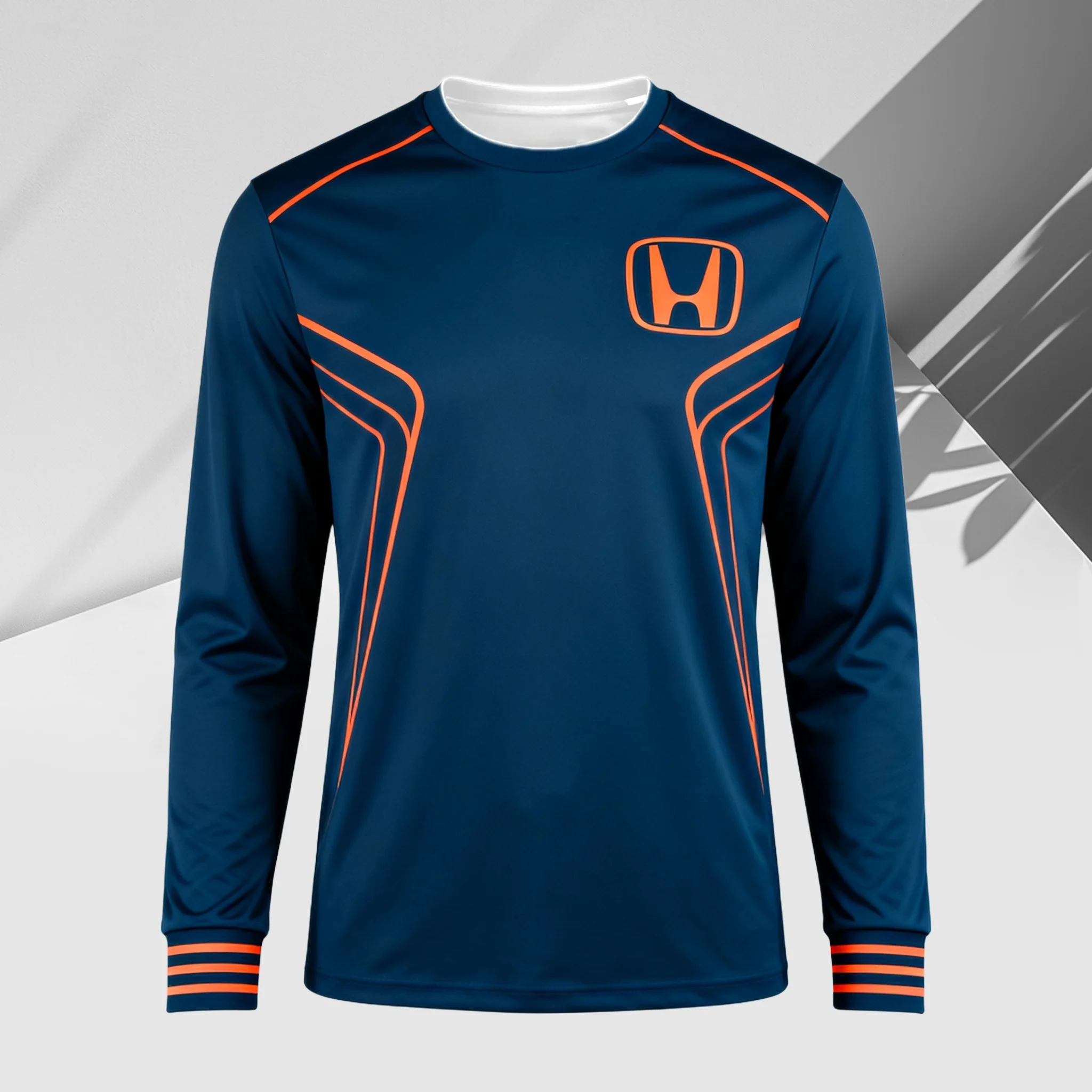 

Мотоциклетный трикотаж Honda с длинным рукавом для гонок, футболка для верховой езды, быстросохнущая дышащая футболка для бездорожья, велосипеда для бездорожья, горного приключения