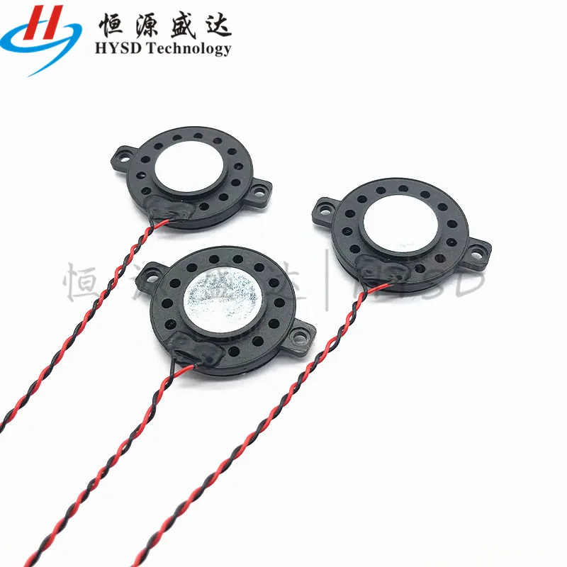 2pcs Diameter 30mm 3cm plastic tape ear horn fixed hole 8 ohms 1 watt 8R 1W Loudspeaker with terminal cable