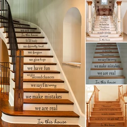 5x185cm Removable Step Self-Adhesive Stairs Sticker Ceramic Tiles PVC Stair Wallpaper Decal Home Hotel Stairway Decoration