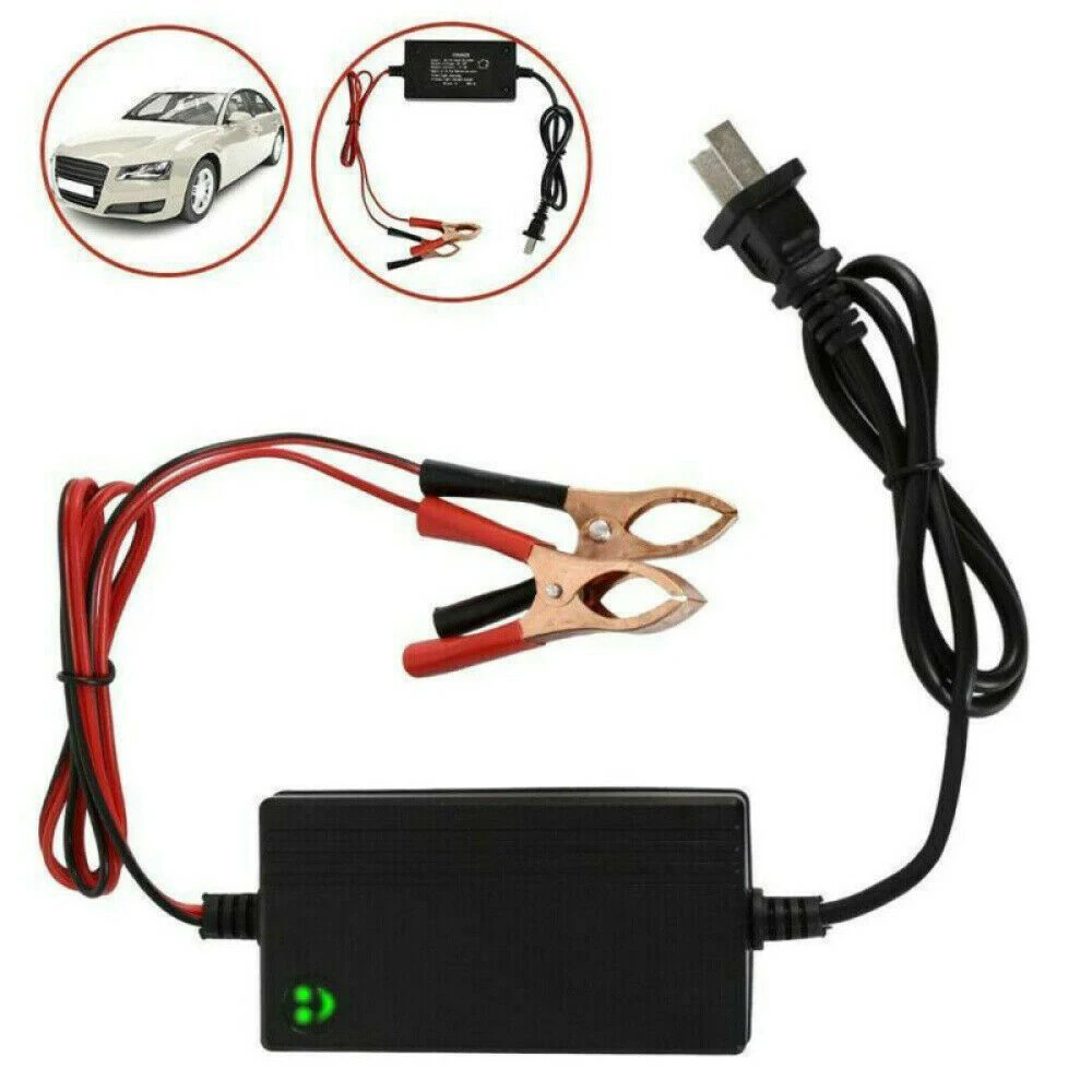 Car Battery Maintainer Charger Tender 12V Portable Auto Trickle Boat Motorcycle US Plug