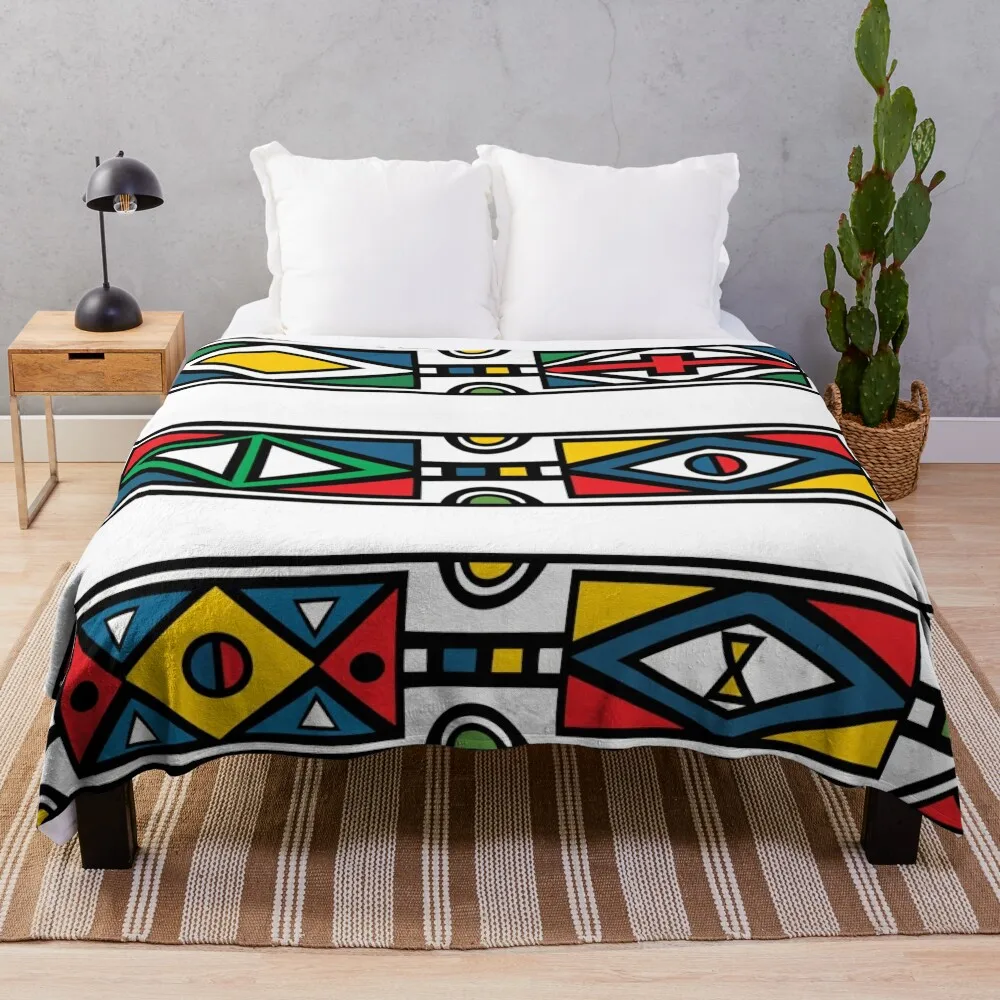 Ndebele Fashion Tribal Pattern African Style Geometry Art Throw Blanket Summer Beddings sofa bed Blankets