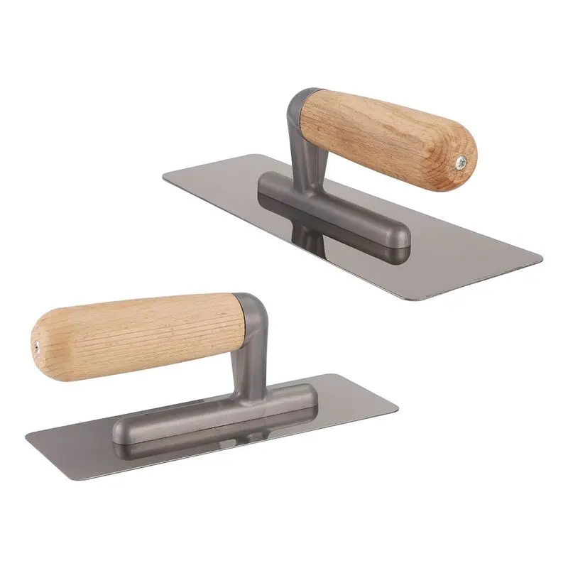 

Happy Too.2 Pieces Stainless Steel Venetian Plaster Trowel, Paint & Plaster Trowel Sets Paint Plastering Finishing Hand Tools