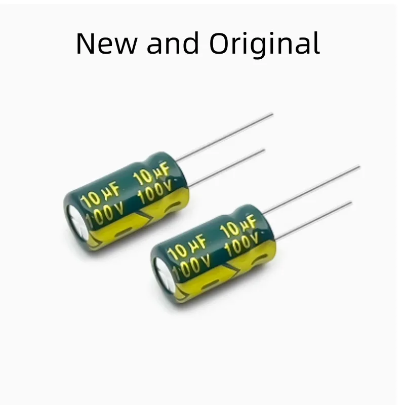 High frequency low resistance long life plug-in electrolytic capacitor 10UF 100V 6X11MM