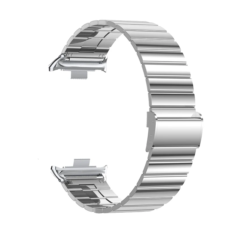 حزام لساعة Xiaomi Mi Band 9 Pro المعدنية لساعة Redmi 4 معصمه Correas لساعة mi band 8 pro من الفولاذ المقاوم للصدأ