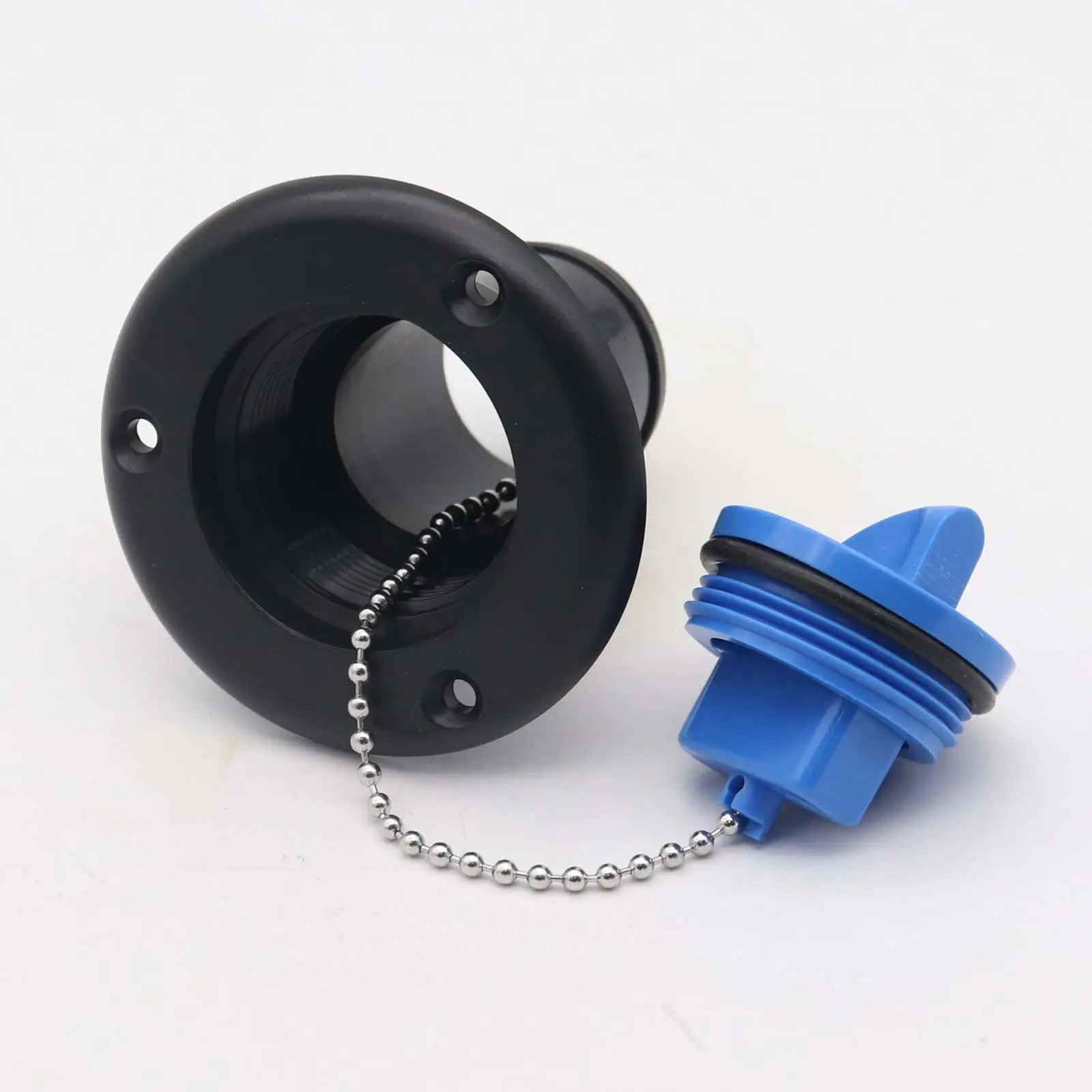 Durable Nylon RV Fresh Water Fill Hatch Inlet with Secure Cap for Camper Trailer Marine Use