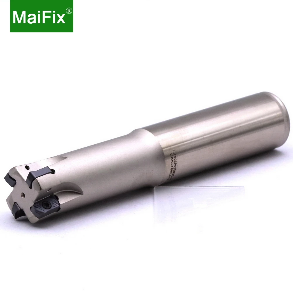 Imagem -02 - Maifix Exn03r Cnc de Alimentação Rápida Máquina Torno Indexável Shank Lnmu Duplo Lado Carboneto Inserção Final Fresa