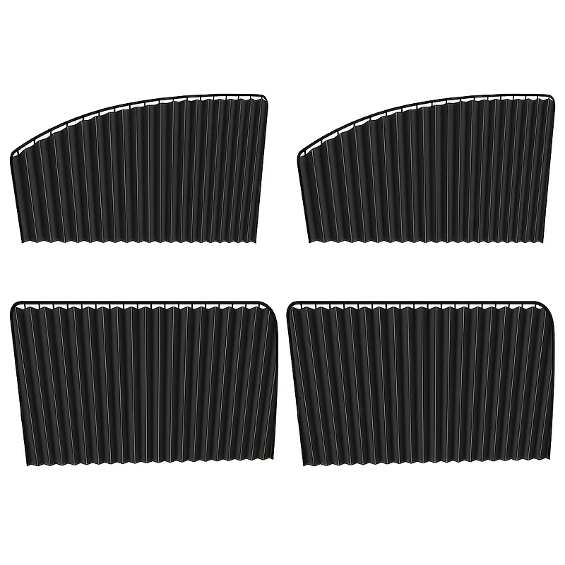 4pcs Side Window Sun Shades,Car Blackout Curtains, UV Protection, Heat Insulation, Suitable for Camping, Sleeping, Travel