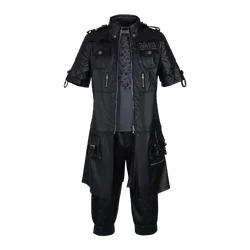 Anime Outfit XV Noctis Lucis Caelum Cosplay Uniform Leather Costume Tshirt Set Mens Womens Suit Halloween Outfit