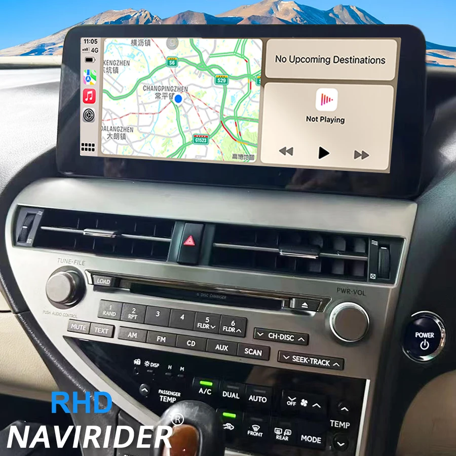 RHD Navi Built-in 360 Android 15 Car Radio For LEXUS RX350 RX270 RX300 2009-2015 Wireless BT CarPlay Stereo 12.3inch DSP Screen