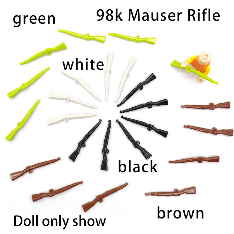 Military Building Block Weapons  Renzai Accessories  98K Mauser Rifle  Small Particle Assembled Children's Toys