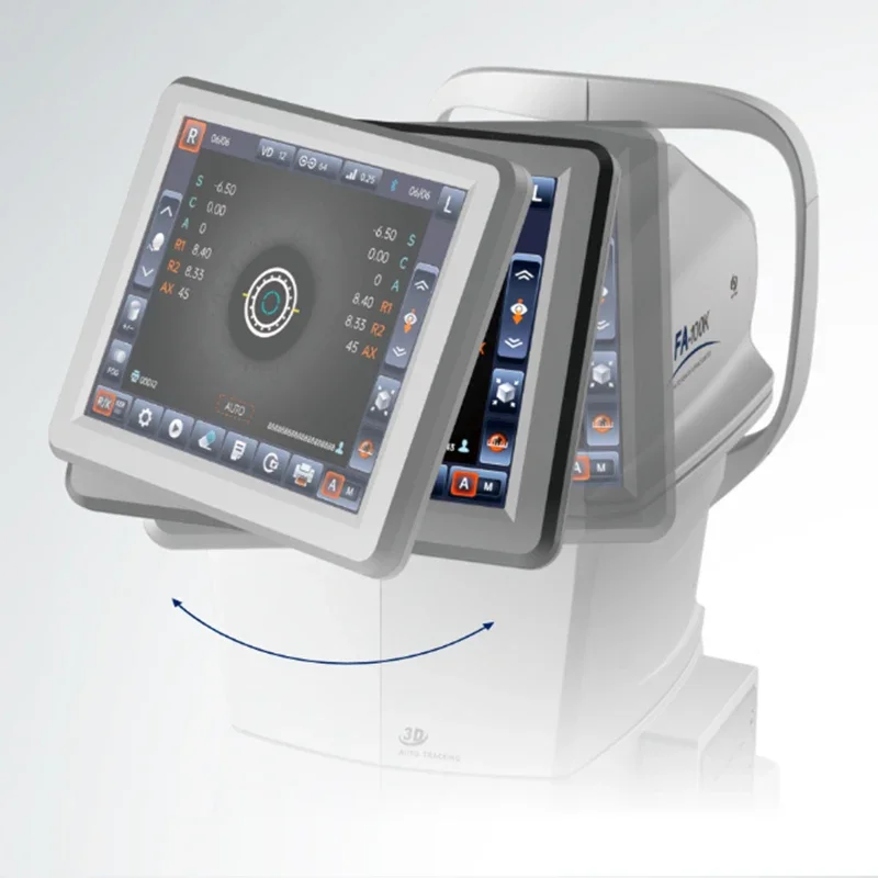 FA-100K جديد متعدد الوظائف للكشف عن البصريات أدوات طب العيون السيارات الانكسار مقياس القرنية مع وظيفة مقياس القرنية