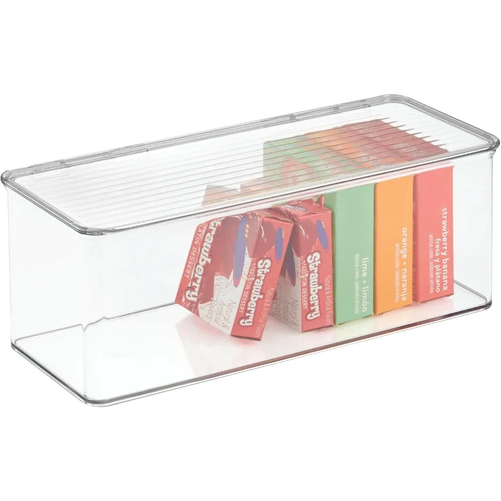 

Pantry Storage, Recycled Plastic, with Hinged Lid, Portable, Stackable Pantry Storage